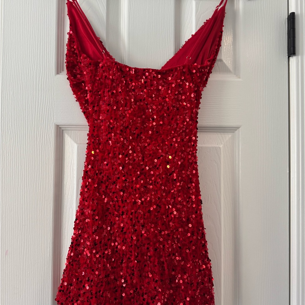 NWOT Red Sequin Dress